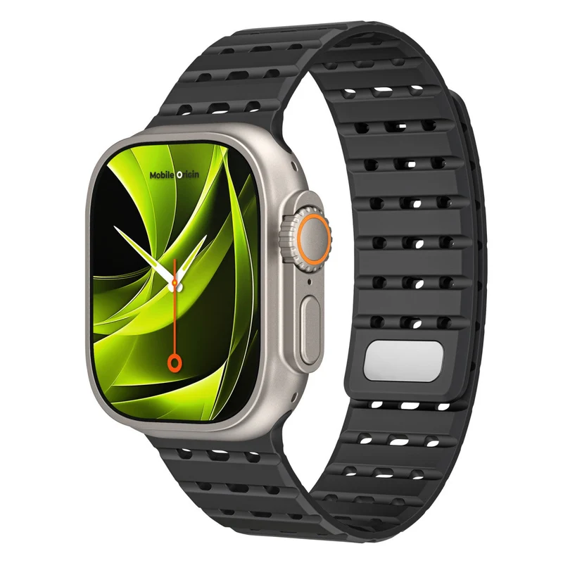 Magnetický řemínek pro Apple Watch 44/45/46/49mm, Černá