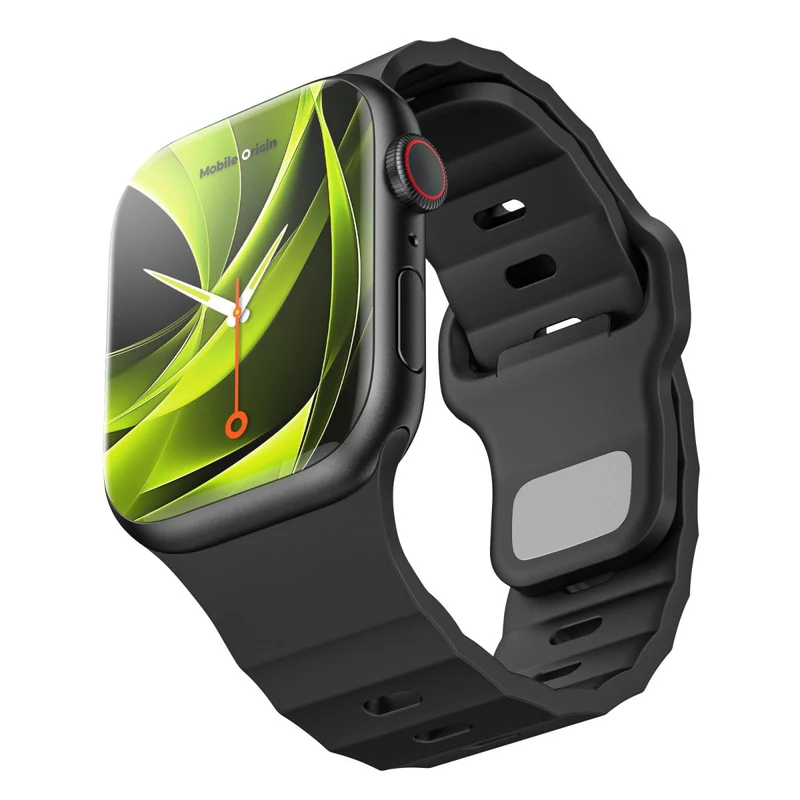 FKM řemínek III pro Apple Watch 44/45/46/49mm, Černá