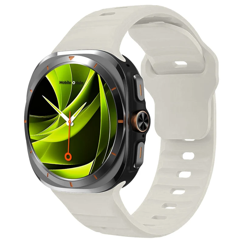Silikonový řemínek Easy Strap pro Samsung Galaxy Watch Ultra 47mm, Béžová