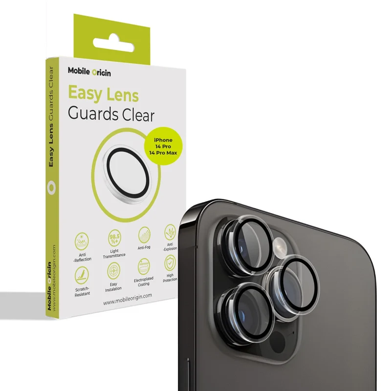 Easy Lens ochrana čoček, pro iPhone 14 Pro / iPhone 14 Pro Max, Čirá