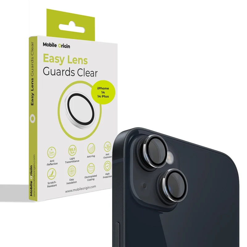 Easy Lens ochrana čoček, pro iPhone 14 / iPhone 14 Plus, Čirá