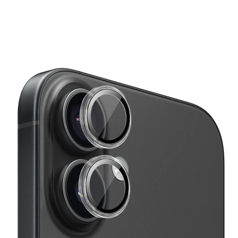 Safírové krytky čoček pro iPhone 16 / iPhone 16 Plus, Čirá
