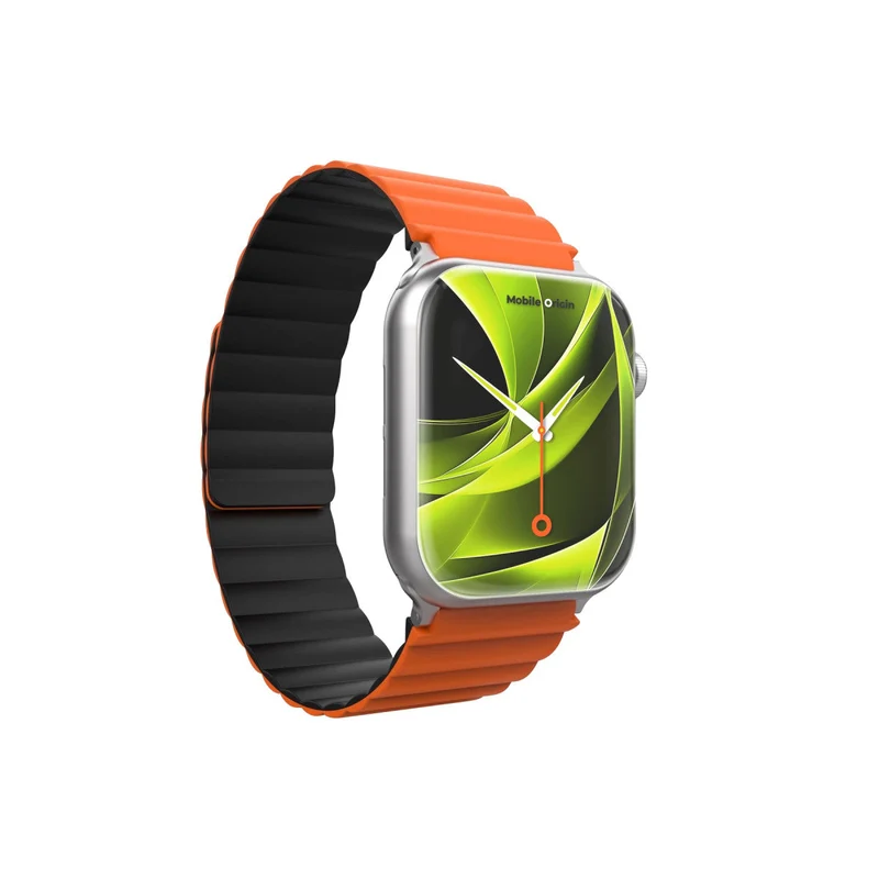 Magnetický řemínek II pro Apple Watch 44/45/46/49mm, Oranžovo-černá