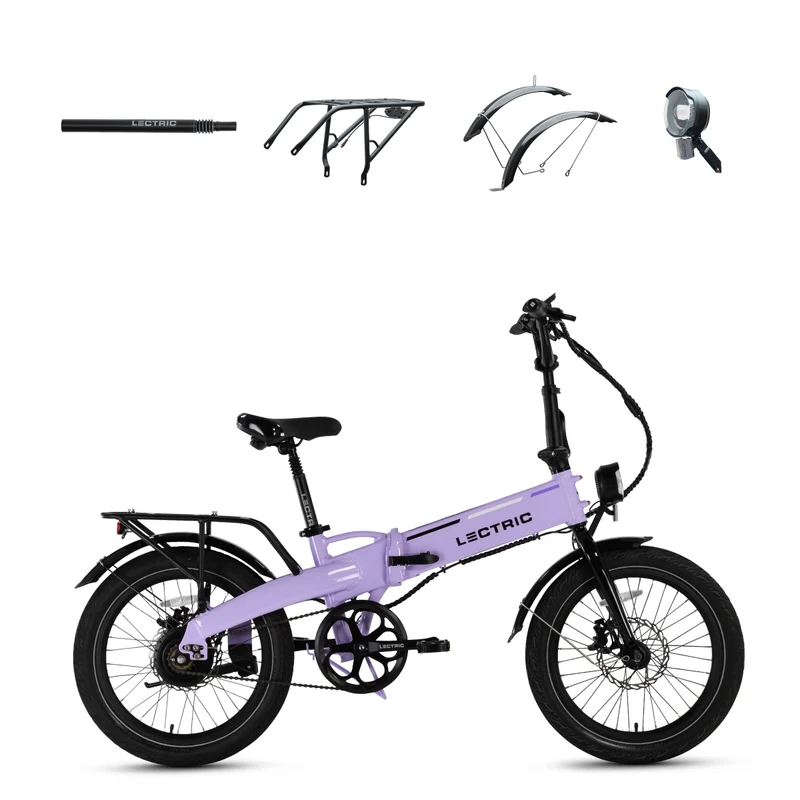 XP Lite2 Lavender Haze Long-Range + FREE Rear Rack, Fenders, Elite Headlight, Suspension Seat Post ($496 Value) [CA]