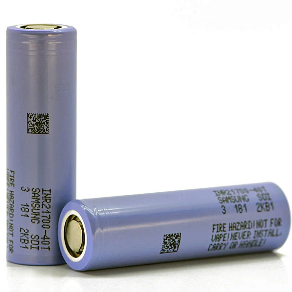 Samsung INR21700-40T 3.6V 4000MAH 35A LITHIUM-ION BATTERY