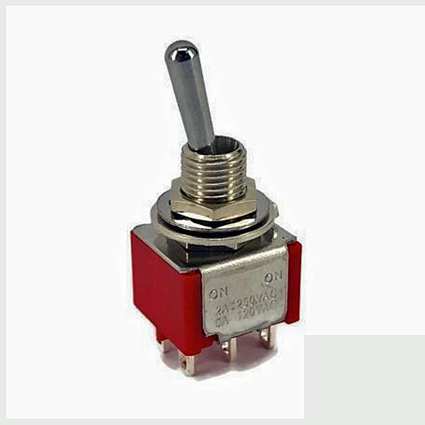 DPDT ON/ON 5A @ 125V 1M SERIES MINI TOGGLE LATCHING SWITCH