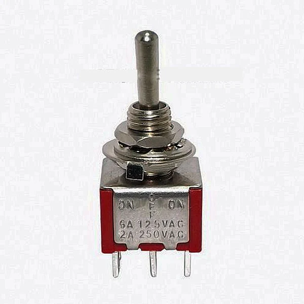 DPDT ON/OFF/ON 6A @ 125V MINI TOGGLE MOMENTARY SWITCH