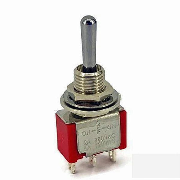 SPDT ON/OFF/ON MINI TOGGLE SWITCH 5A @ 120V 1M SERIES