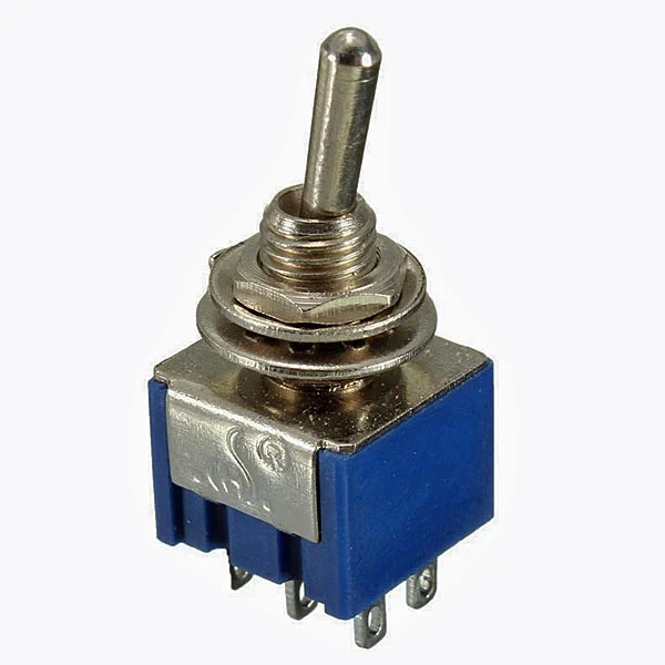 DPDT ON/ON/ON 6A @ 125V MINI TOGGLE SWITCH