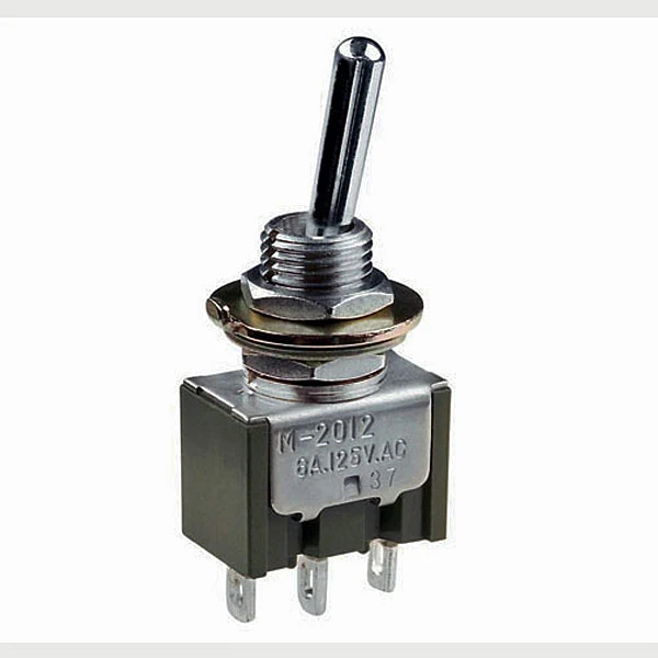 SPDT ON/OFF/ON 5A @ 125V LATCHING MINI TOGGLE SWITCH