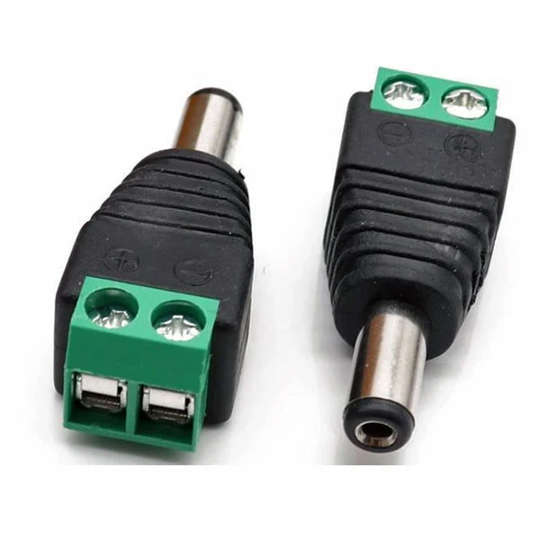 DC POWER FEMALE PLUG 5.5 X 2.1MM W/SCREW