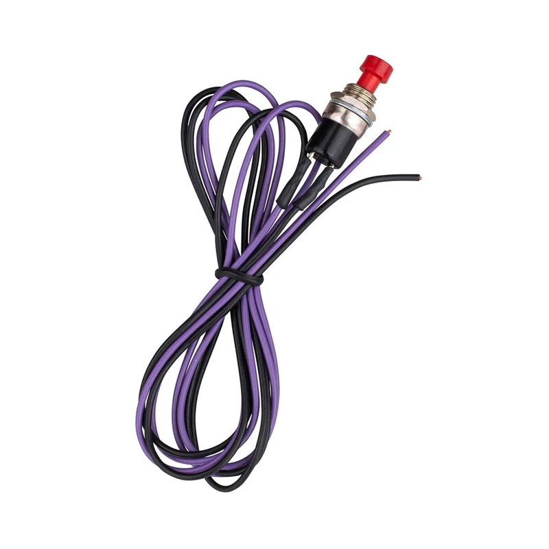 SPST PUSH BUTTON 3 AMP / 125V MOMENTARY SWITCH w/WIRE LEADS
