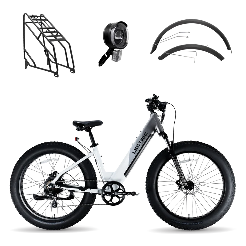 XPeak Step-Thru 1.0 + FREE Rear Rack, Fenders, Elite Headlight ($227 Value)