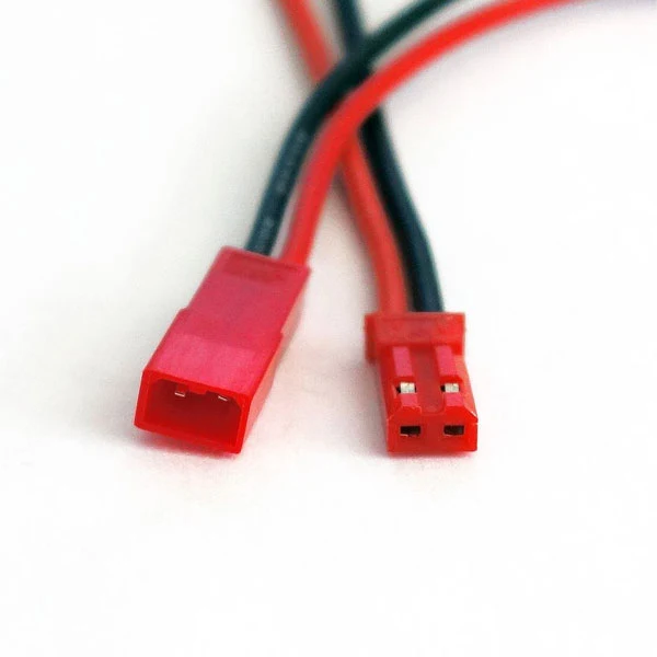 2-PIN JST SM/MINI M/F CONNECTORS W/SILICONE WIRE LEADS