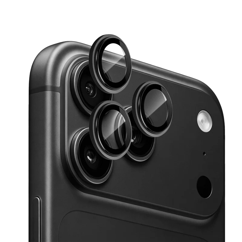 Safírové krytky čoček, pro iPhone 18 Pro / iPhone 18 Pro Max, Černá
