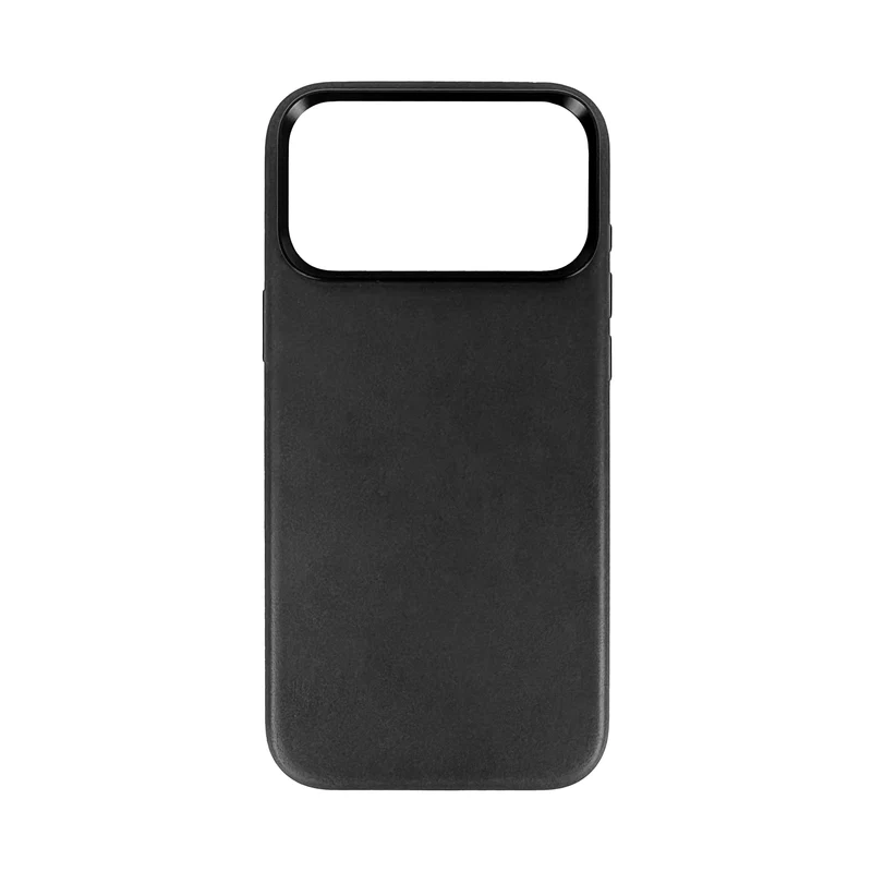 Kožené magnetické pouzdro pro iPhone 17 Pro Max / iPhone 18 Pro Max, Černá