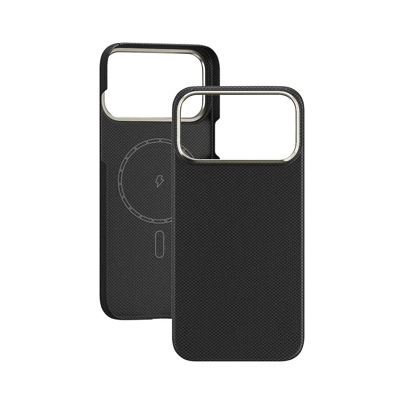 Aramidové magnetické pouzdro pro iPhone 17 Pro, černá