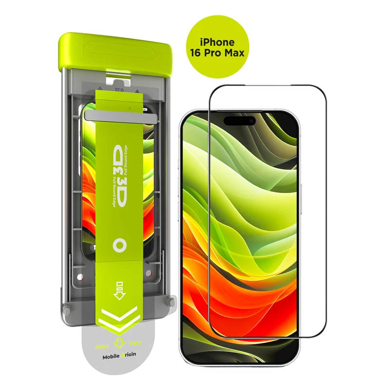 Ochranné sklo 3D AR s aplikátorem PRO, pro iPhone 16 Pro Max