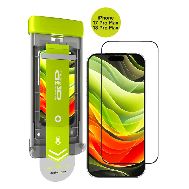 Ochranné sklo 3D AR s aplikátorem PRO, pro iPhone 17 Pro Max / iPhone 18 Pro Max
