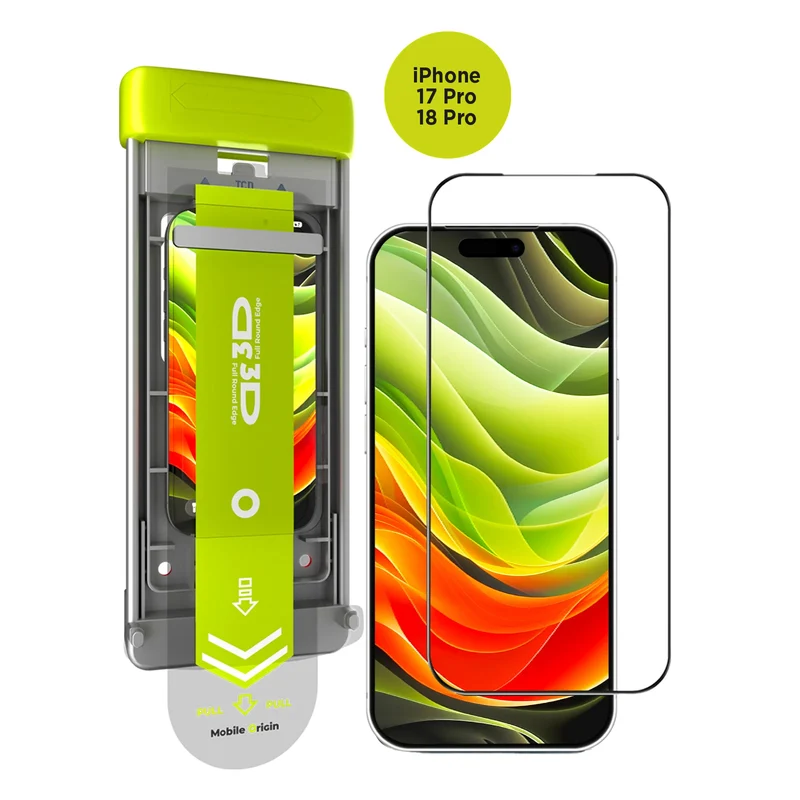 Ochranné sklo 3D AR s aplikátorem PRO, pro iPhone 17 Pro / iPhone 18 Pro