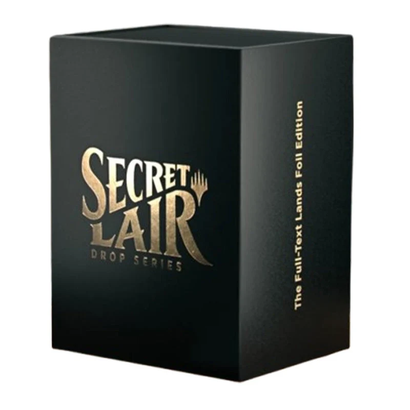 Wizards Of The Coast Magic Secret Lair The Full-Text Lands Foil Edition