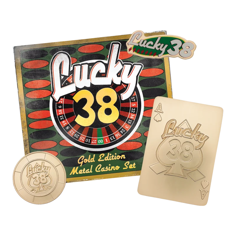 Fanattik Limited Edition Fallout : New Vegas - Lucky 38 Imitation Gold Casino Set
