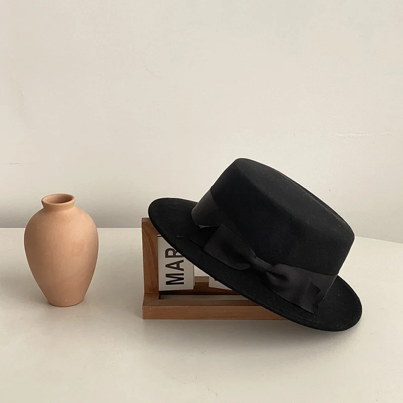 Chapeau rétro à nœud – Style japonais, britannique et français
