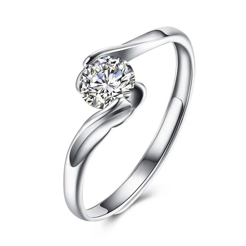 Bague Ajustable en Zircon – Élégance et Brillance pour Femme