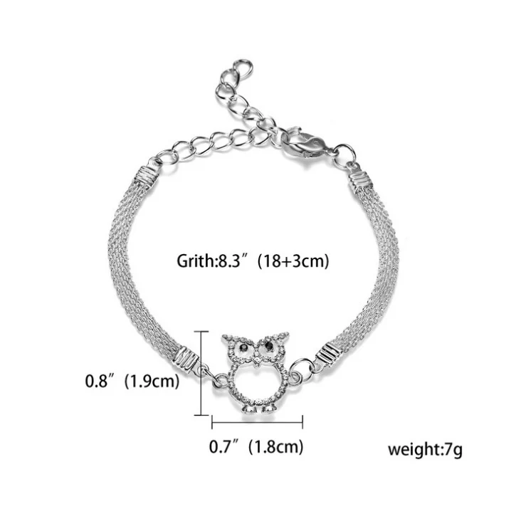 Bracelet Femme Couleur Argent – Élégant Bracelet Mode pour Mariage et Soirée