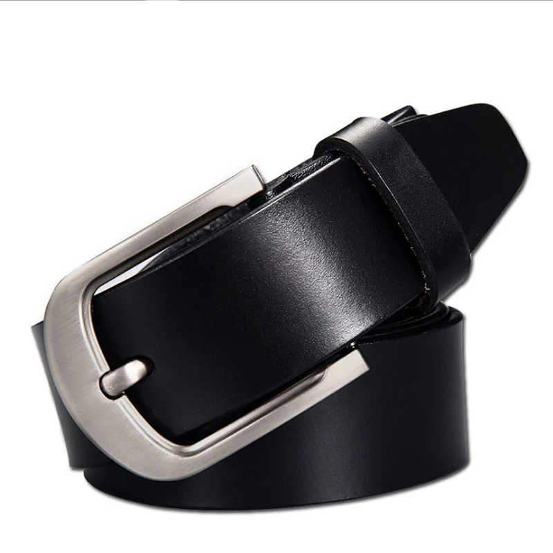 Ceinture vintage en cuir de vache avec boucle ardillon pour homme