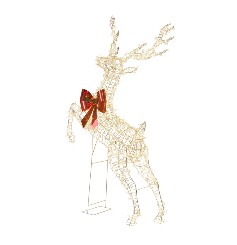 Christabelle Full Light Rearing Reindeer with 800 Twinkle Lights 206cm