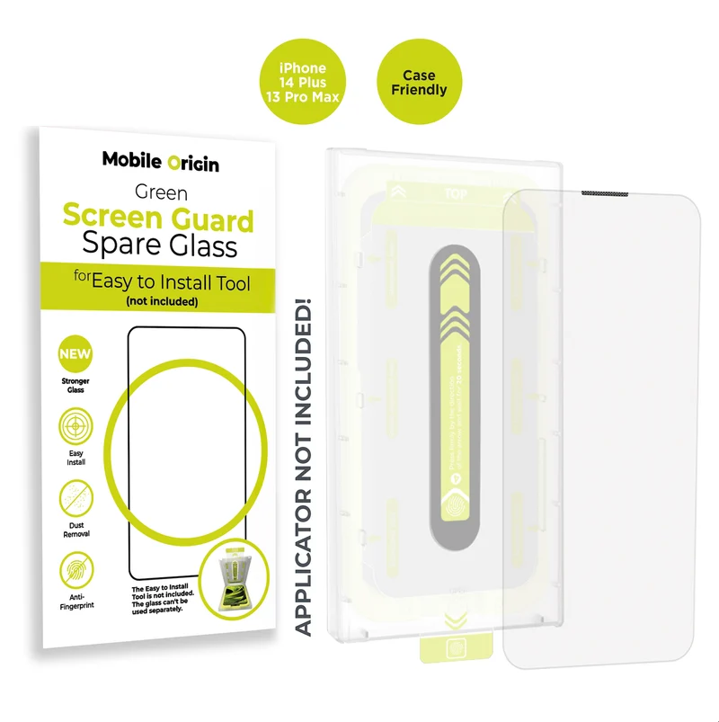 Náhradní ochranné sklo, pro iPhone 13 Pro Max / iPhone 14 Plus, Čiré