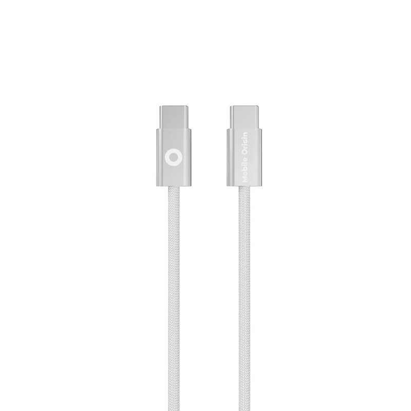 Ultratenký kabel USB-C na USB-C CB11, 60W, 480 Mb/s, 1 m, Bílá