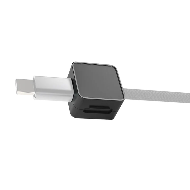 Magnetický organizér kabelů CB8, 6 ks, Černá