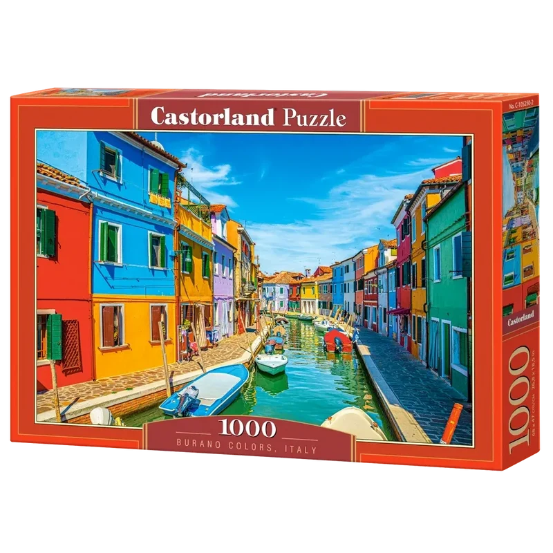 Castorland 1000-Pieces Burano Colors Italy Puzzle
