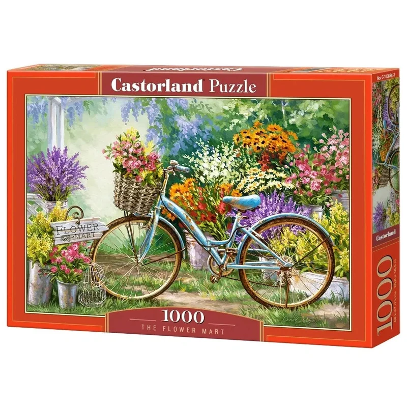 Castorland 1000-Pieces The Flower Mart Puzzle