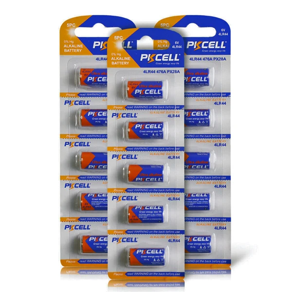 PKCELL 4LR44-5B (6V) ULTRA DIGITAL ALKALINE BATTERY