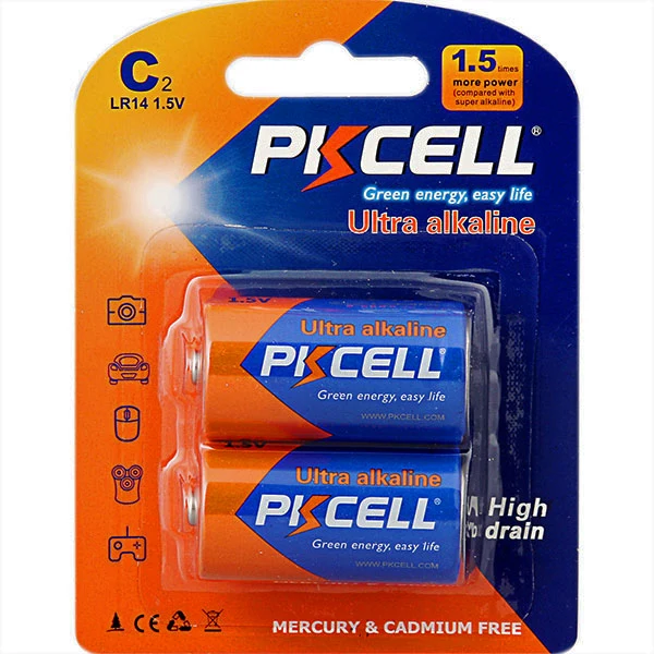PKCELL LR14-2B 1.5V (C) ULTRA DIGITAL ALKALINE BATTERY