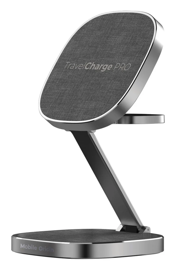 Bezdrátová cestovní nabíječka 3v1 MagSafe TravelCharge Pro, 23W, Šedá