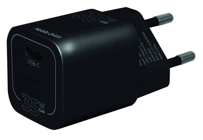 Síťová nabíječka GaN III USB-C, 35W, Černá
