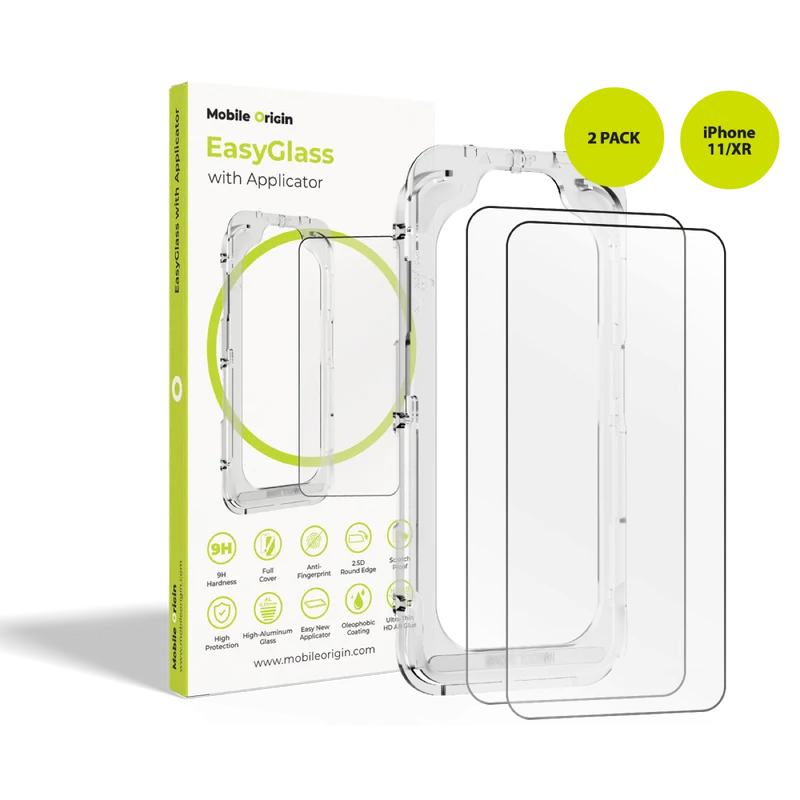 Ochranné sklo EasyGlass s aplikátorem, 2 ks, pro iPhone 11 / iPhone XR