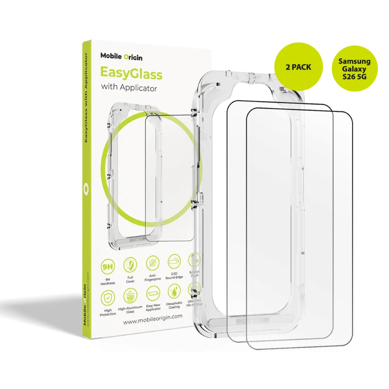 Ochranné sklo EasyGlass s aplikátorem, 2 ks, pro Samsung Galaxy S26 5G