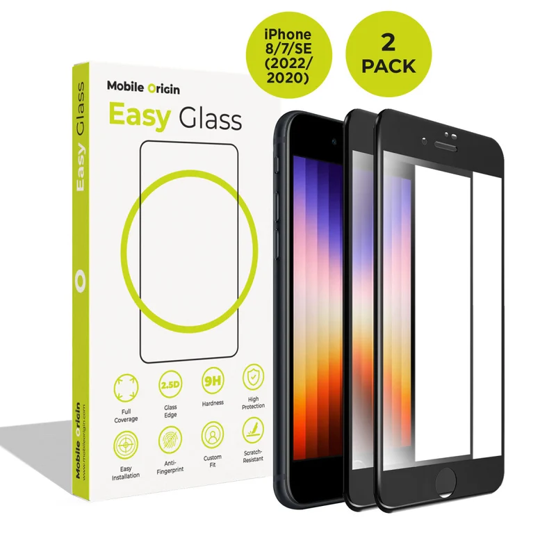 Ochranné sklo EasyGlass, pro iPhone 8 / iPhone 7 / iPhone SE 2020 / iPhone SE 2022, 2 ks