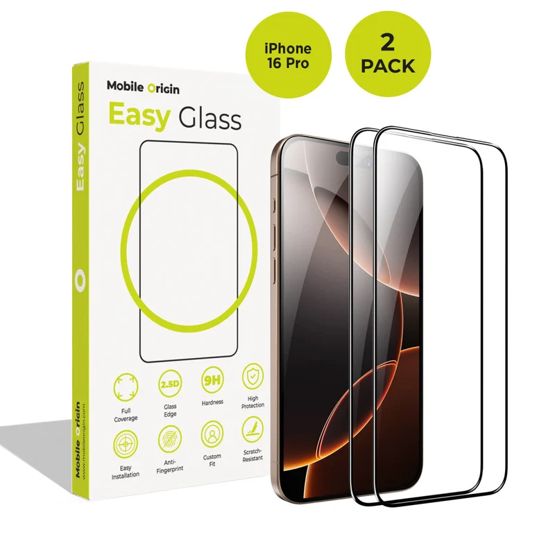 Ochranné sklo EasyGlass, pro iPhone 16 Pro, 2 ks
