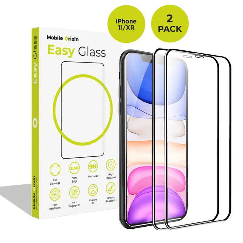 EasyGlass ochranné sklo, pro iPhone 11 / iPhone XR, 2 ks
