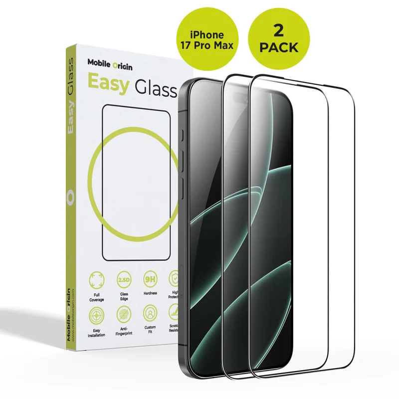 EasyGlass ochranné sklo, pro iPhone 17 Pro Max, 2 ks