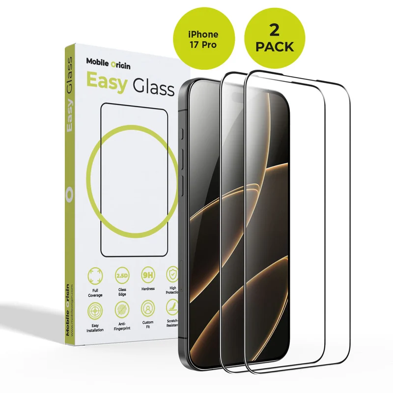 EasyGlass ochranné sklo, pro iPhone 17 Pro, 2 ks