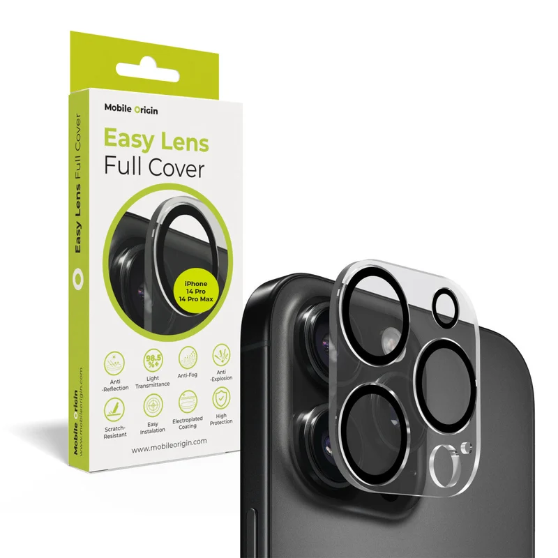 Easy Lens ochrana čoček, celoplošná, pro iPhone 14 Pro / iPhone 14 Pro Max, Čirá