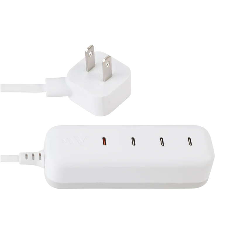140W 4-Port USB-C Universal ULTRAFAST Multiport Charging Station White