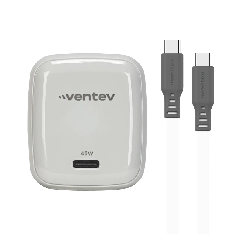 45W ULTRAFAST USB C Universal GaN Mini Wall Charger and 240W USB C to USB C Cable